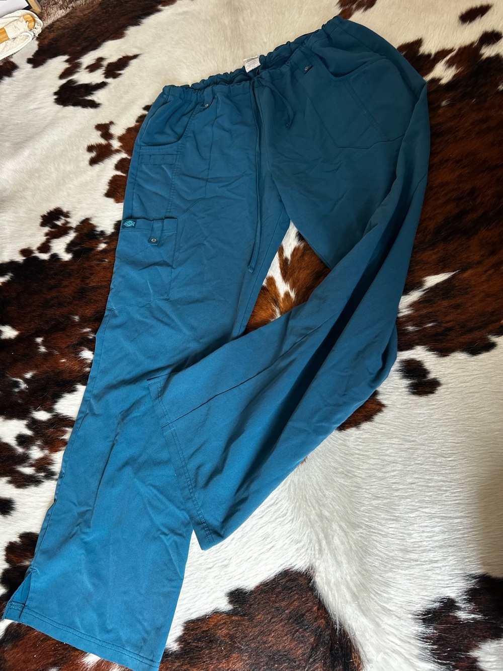 Dickies Teal Straight-Leg Work Pants